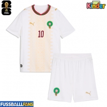 Marokko Brahim Diaz #10 Auswärts Trikotsatz Kinder WM 2026 Kurzarm (+ Kurze Hosen)